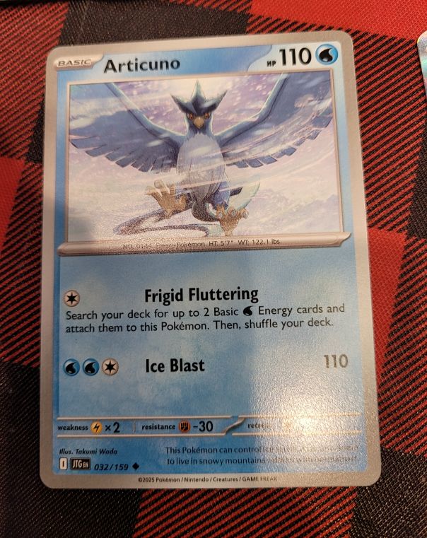 2025 Pokémon Journey Together #032 Articuno — front