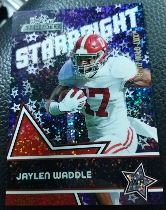 2021 Wild Card Alumination Starbright #SB-15 Jaylen Waddle — front