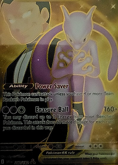 Team Rocket's Mewtwo ex 130/098 — front