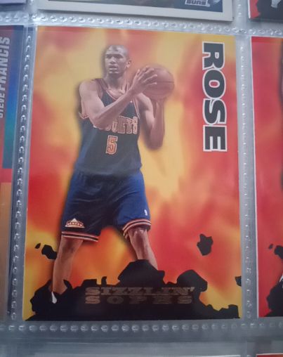 1995-96 Hoops Sizzlin' Sophs #206 Jalen Rose — front