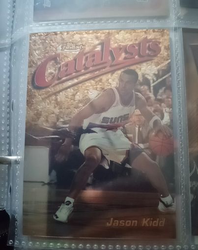 1997-98 Topps Finest #171 Jason Kidd Catalyst Die-Cut — front