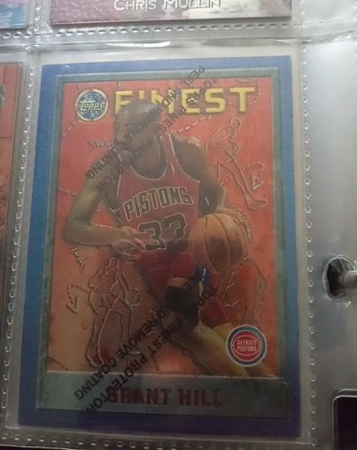 1995-96 Topps Finest #190 Grant Hill — front