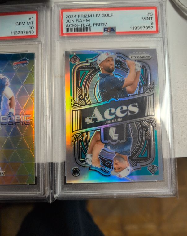 2024 Panini Prizm LIV Golf #3 Jon Rahm Aces Teal Prizm — front