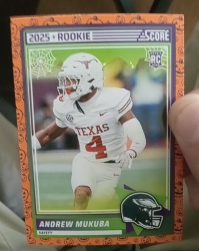 2025 Panini Score A Treat #98 Andrew Mukuba Rookie — front
