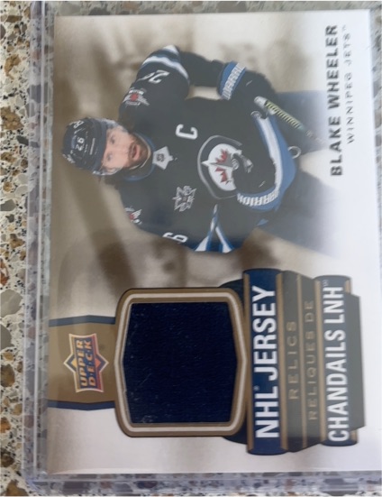 2013-14 Upper Deck Game Jerseys #GJBW Blake Wheeler — front