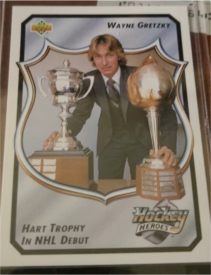 1992-93 Upper Deck Hockey Heroes #12 Wayne Gretzky — front