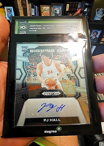 2023-2024 Panini Prizm Draft Picks Signing Day RC Auto PJ Hall — front