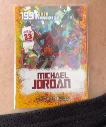 1991 Rookie Gems #23 Michael Jordan Gold Championship Card — front