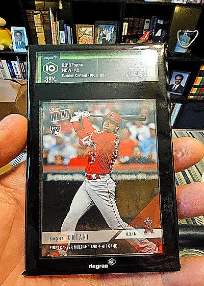 2018 Topps Now #49 Shohei Ohtani Rookie Card — front