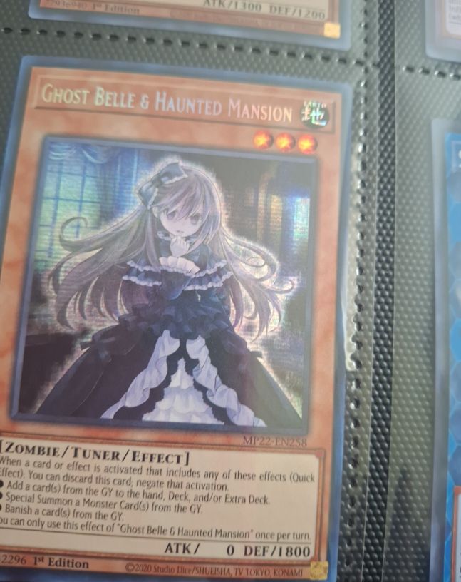 2020 Yu-Gi-Oh! MP22-EN258 Ghost Belle & Haunted Mansion — front