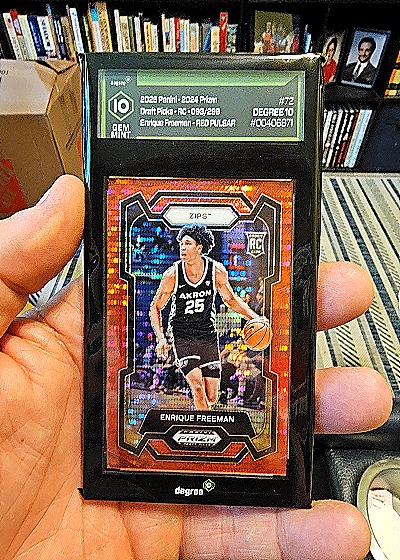 2024 Panini Prizm Draft Picks #72 Enrique Freeman Red Pulsar — front
