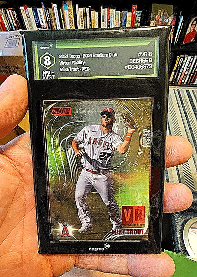 2021 Topps Stadium Club Virtual Reality #VR-6 Mike Trout — front