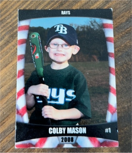 2008 Just Minors #1 Colby Mason — front
