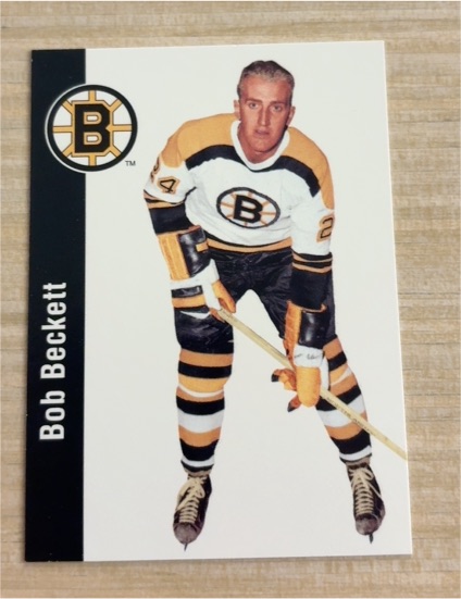 1994 Parkhurst Missing Link 1956-57 #13 Bob Beckett Boston Bruins — front