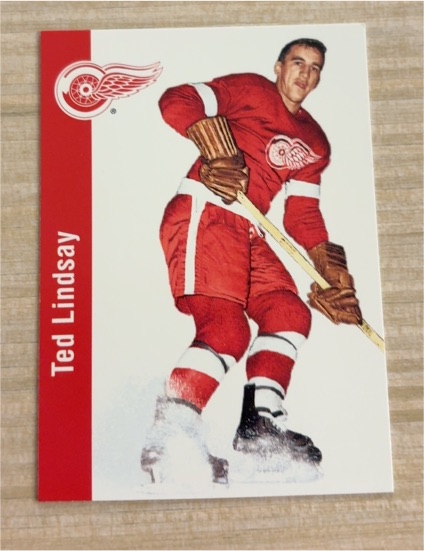 1994-95 Parkhurst Missing Link 1956-57 #44 Ted Lindsay — front