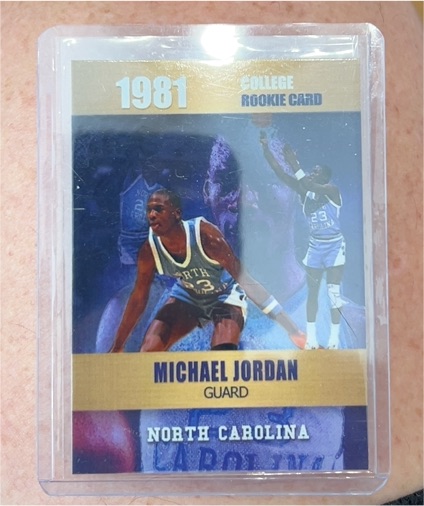 1981 College Rookie Card Michael Jordan — front
