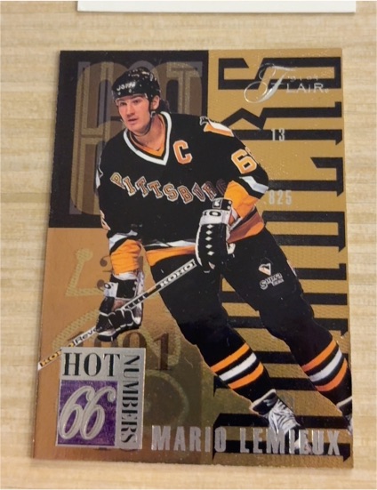1994-95 Flair Hot Numbers #5 Mario Lemieux — front