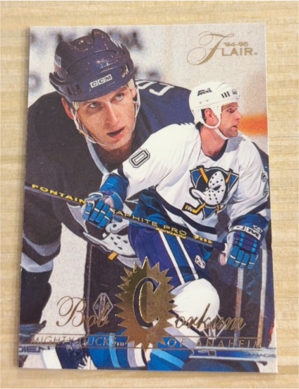 1994-95 Fleer Flair #1 Bob Corkum Anaheim Mighty Ducks — front