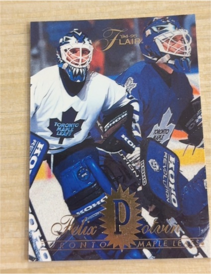 1994-95 Fleer Flair #184 Felix Potvin — front