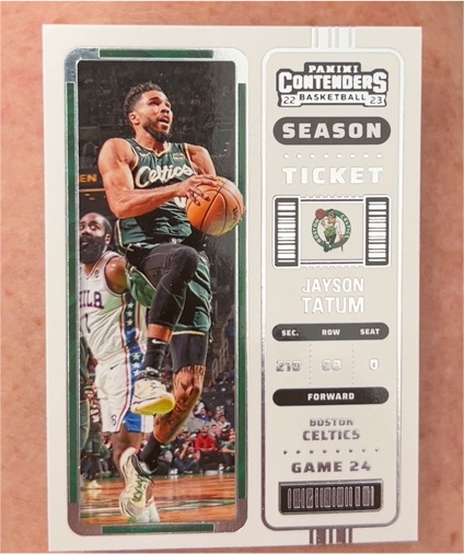 2022-23 Panini Contenders Season Ticket #10 Jayson Tatum — front
