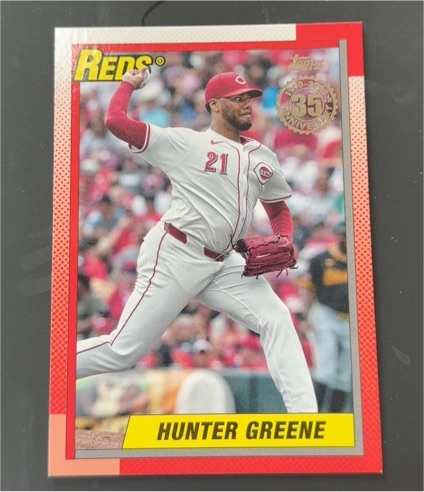 2025 Topps Series 2 1990 Topps #90B2-6 Hunter Greene — front
