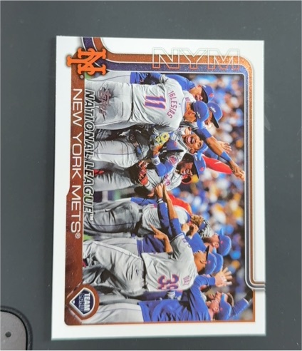 2025 Topps Series 2 #553 New York Mets Team Card — front