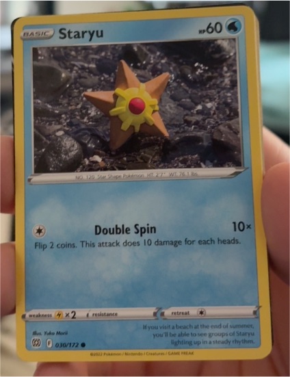 2022 Pokémon Sword & Shield Brilliant Stars #030 Staryu — front