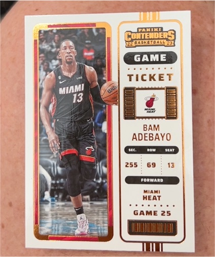 2022-23 Panini Contenders #63 Bam Adebayo — front