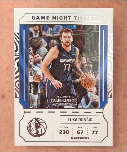 2022-23 Panini Contenders #24 Luka Dončić Game Night Ticket — front