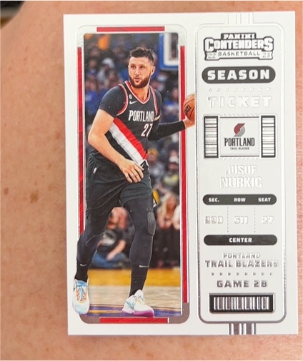 2022-23 Panini Contenders Season Ticket #88 Jusuf Nurkic — front