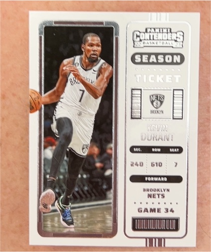 2022-23 Panini Contenders Season Ticket #4 Kevin Durant — front