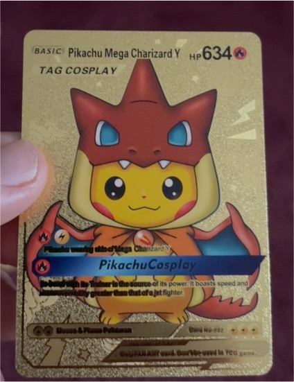 Pikachu Mega Charizard Y Tag Cosplay #002 — front