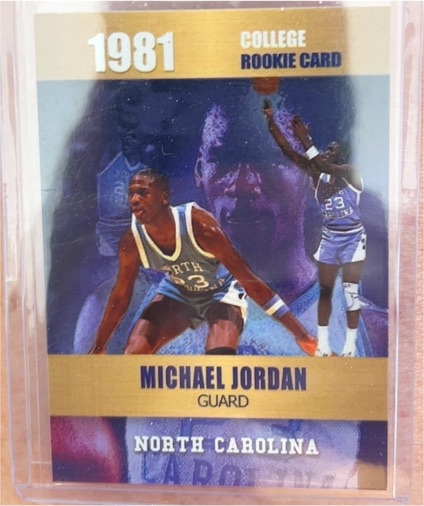 1981 College Rookie Card Michael Jordan — front