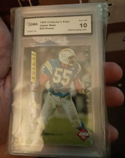 1995 Collector's Edge #25 Junior Seau — front