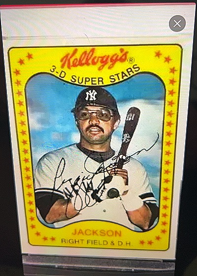 1981 Kellogg's 3-D Super Stars #3 Reggie Jackson — front