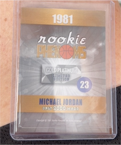 1981 Rookie Phenoms Gold Platinum #23 Michael Jordan — front