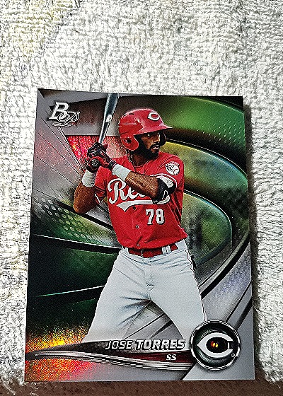2022 Bowman Platinum #TOP-39 Jose Torres — front