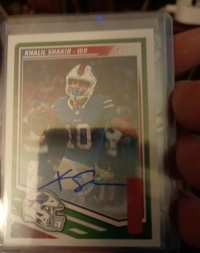 2025 Panini Score #24 Khalil Shakir Auto — front