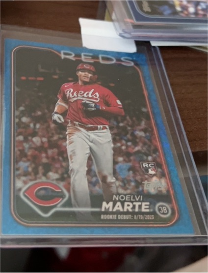 2024 Topps Update #US187 Noelvi Marte Rookie Debut Cincinnati Reds — front