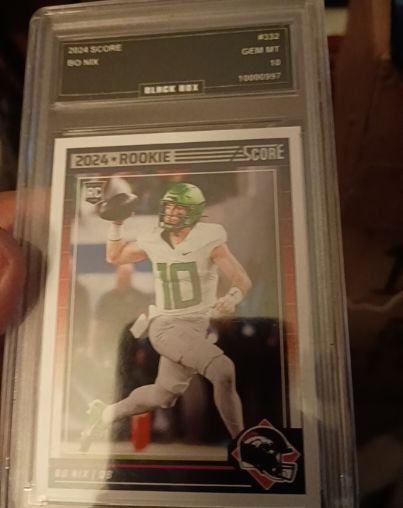 2024 Panini Score #332 Bo Nix Rookie — front
