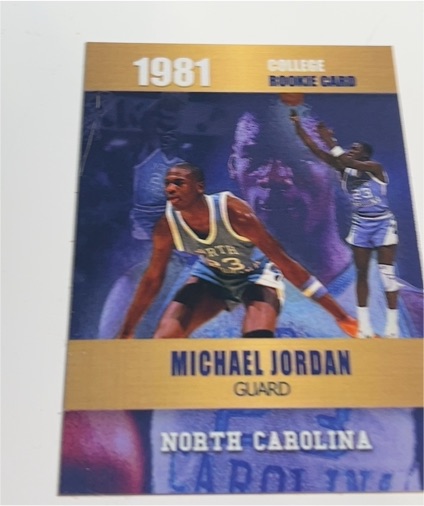 1981 College Rookie Card Michael Jordan — front
