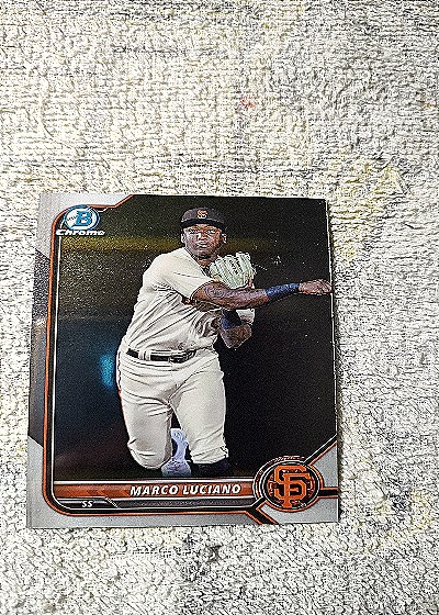 2022 Bowman Chrome #BCP-247 Marco Luciano — front
