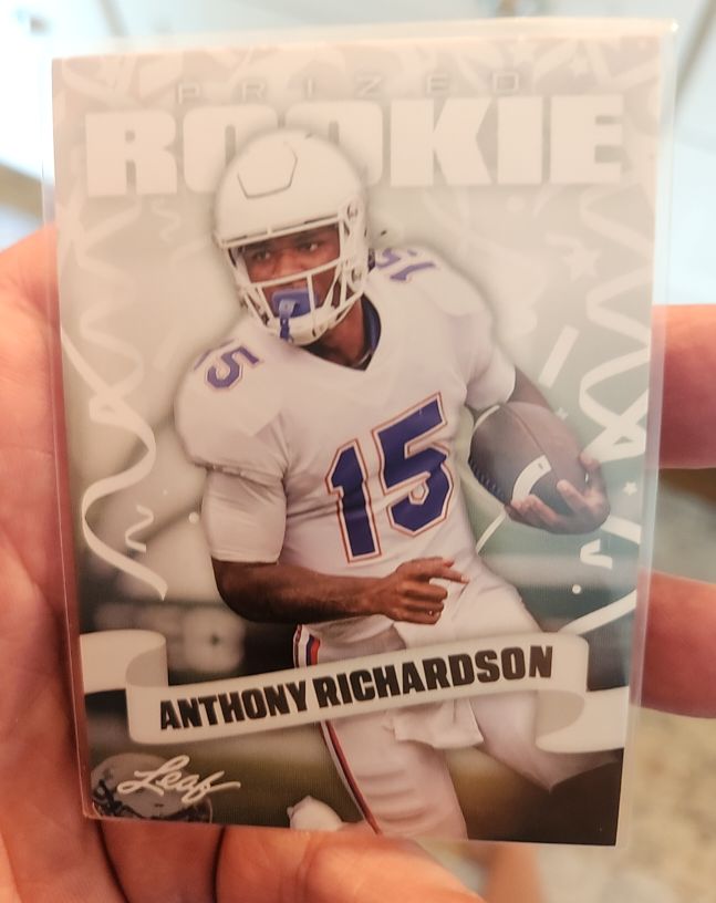 2022 Leaf Prized Rookie #2 Anthony Richardson — front