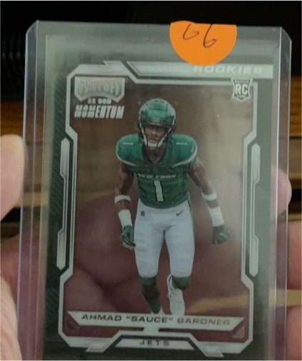 2022 Panini Chronicles Playoff Momentum Rookies #PMR-24 Ahmad "Sauce" Gardner — front