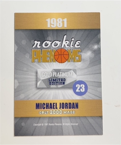 1981 Rookie Phenoms #23 Michael Jordan — front