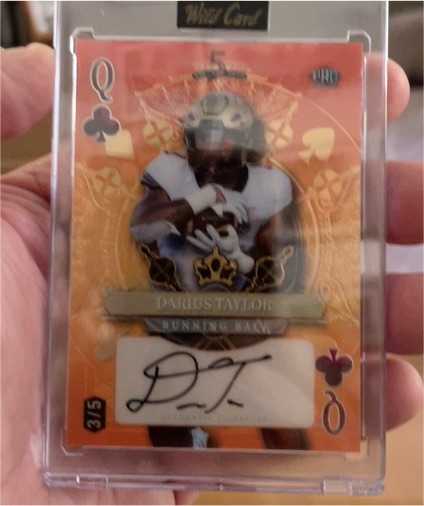 2024 Wild Card 5 Card Draw Stacked Deck #Q Darius Taylor — front
