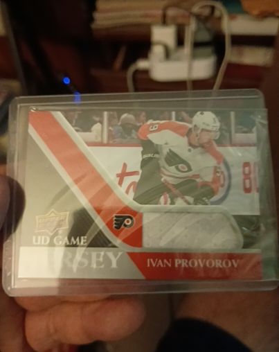 2020-21 Upper Deck Series 1 UD Game Jersey #GJ-JP Ivan Provorov — front