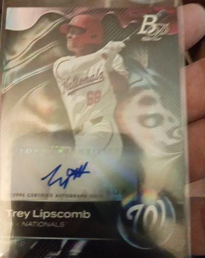 2023 Bowman Platinum #TOP-39 Trey Lipscomb Top Prospects Autographs — front