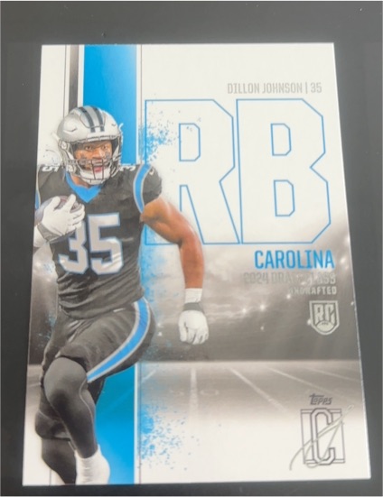 2024 Topps Signature Class #191 Dillon Johnson — front