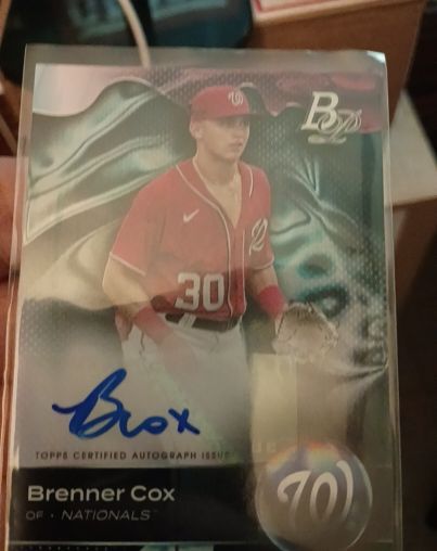 2023 Bowman #30 Brenner Cox — front